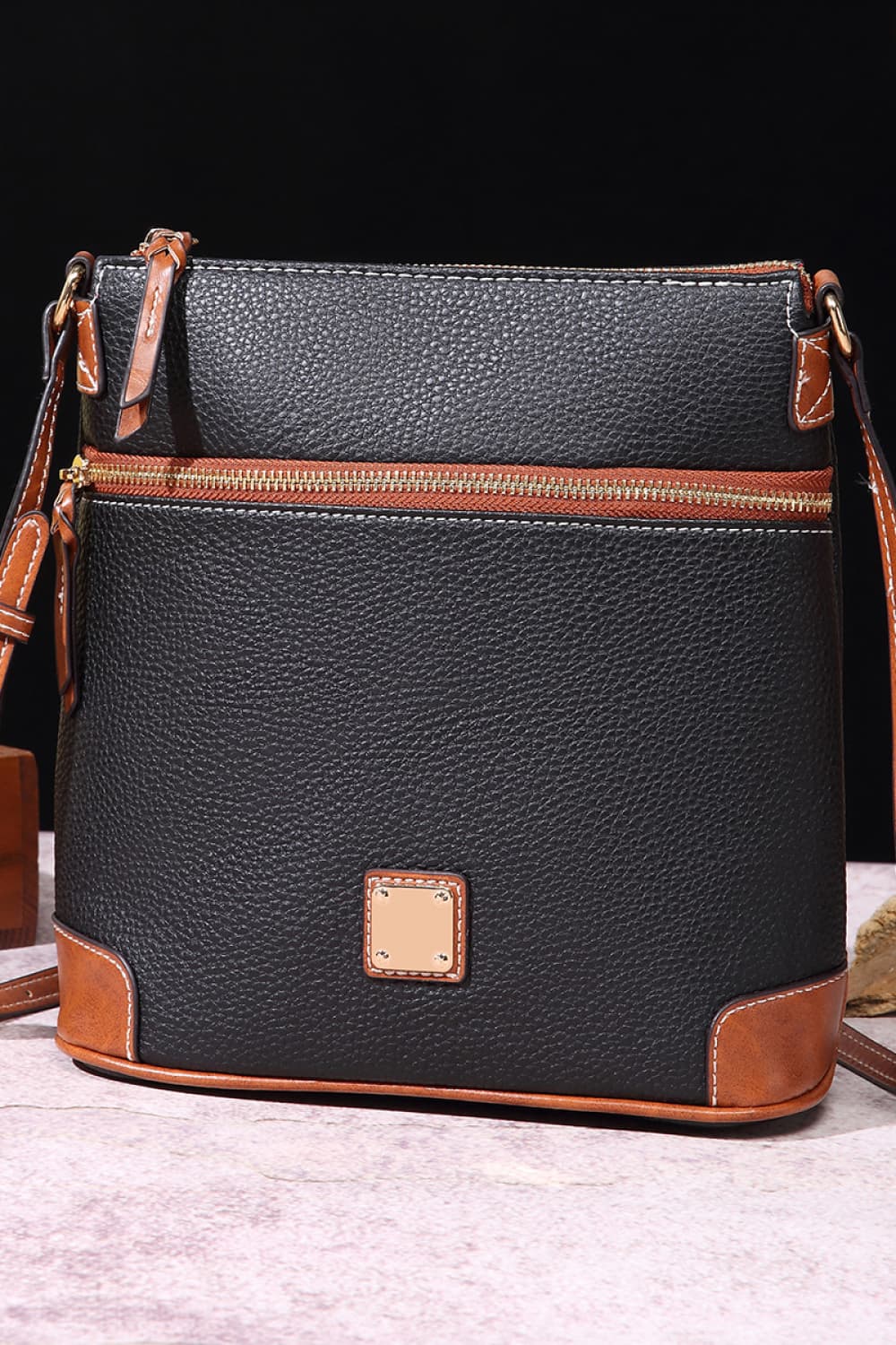 Honeybee Mumford's Leather Crossbody Bag