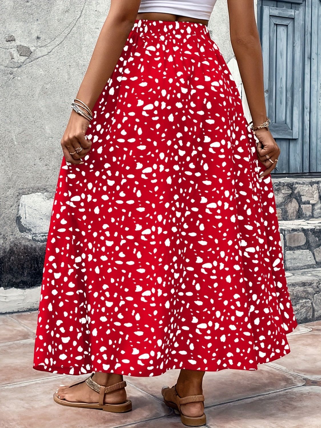 Honeybee Mumford's High-Low Printed Skirt