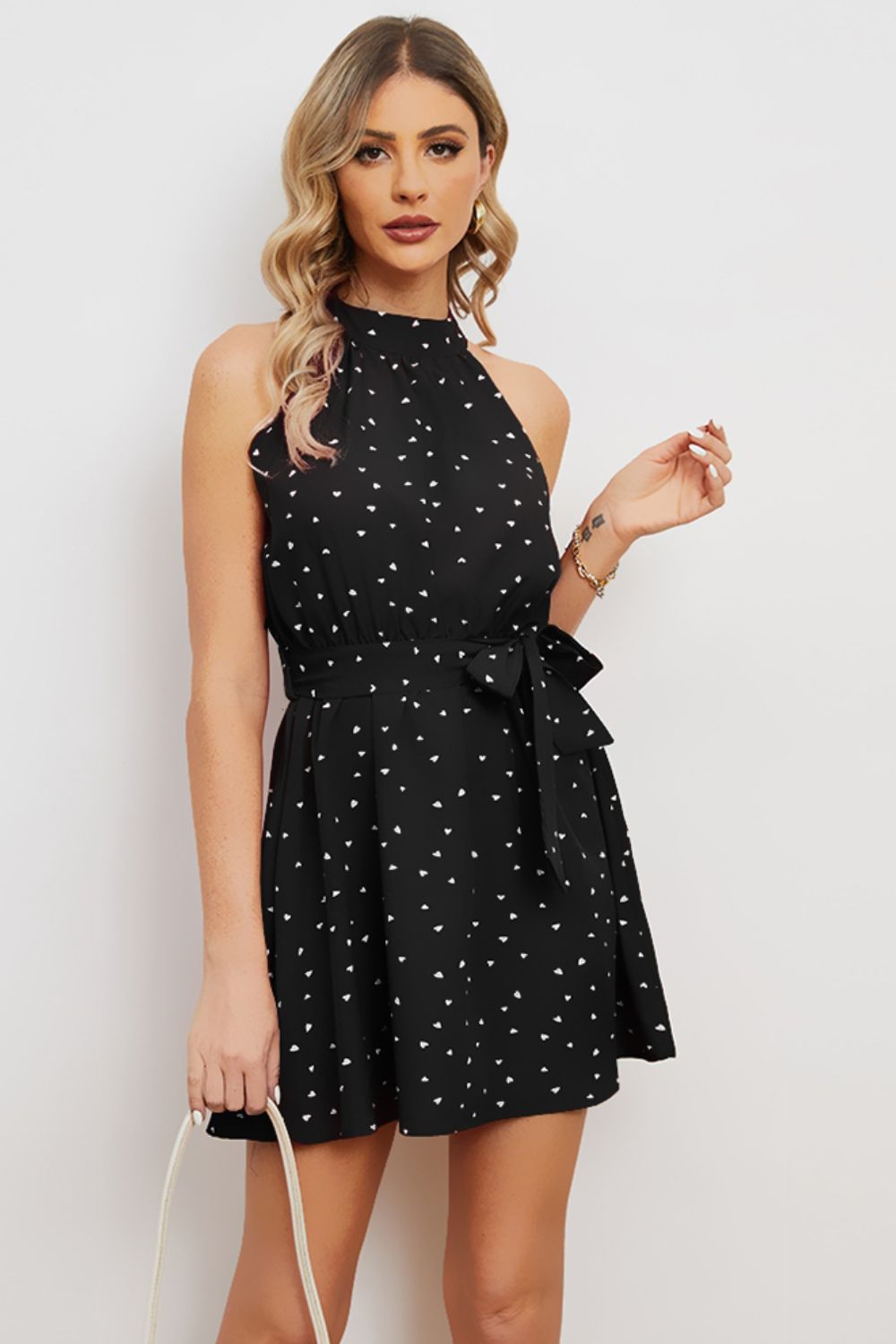 Honeybee Mumford's Tie Waist Mini Dress