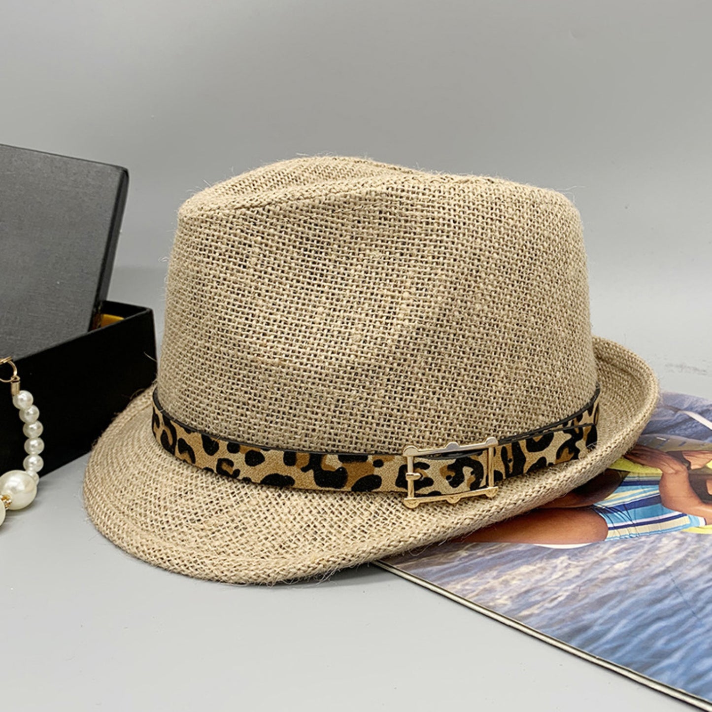 Honeybee Mumford's Short Brim Jute Cloth Hat