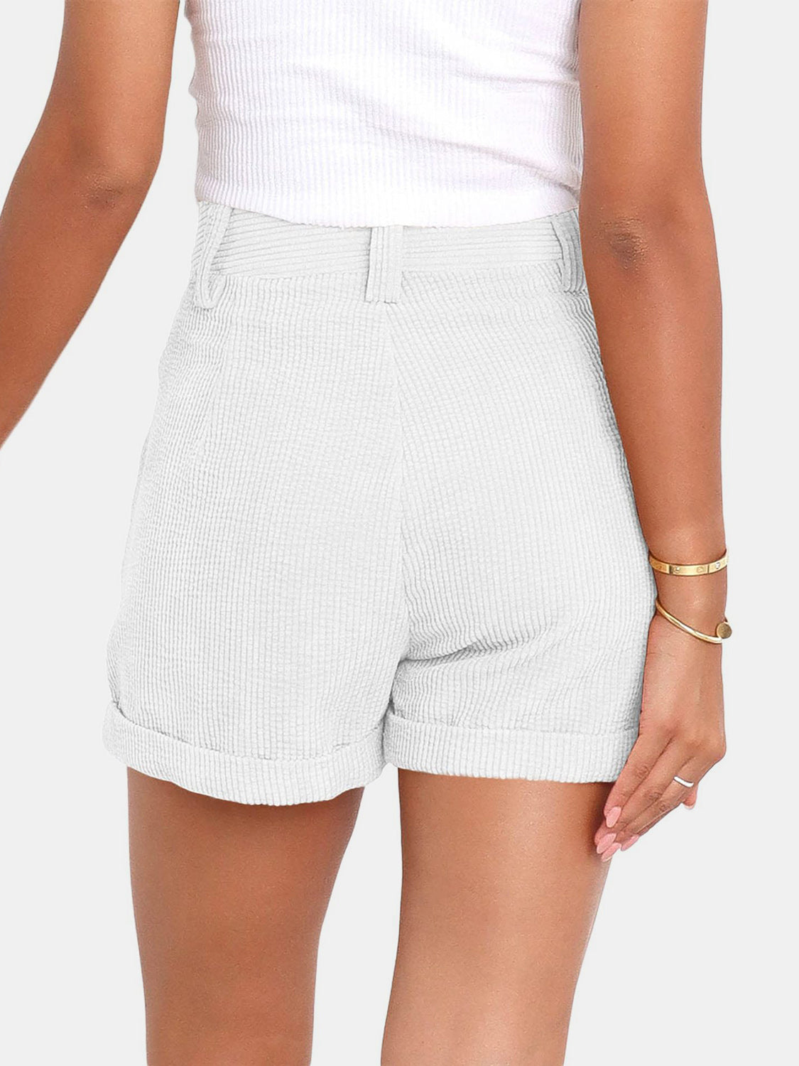 Honeybee Mumford's Full Size High Waist Shorts with Pockets