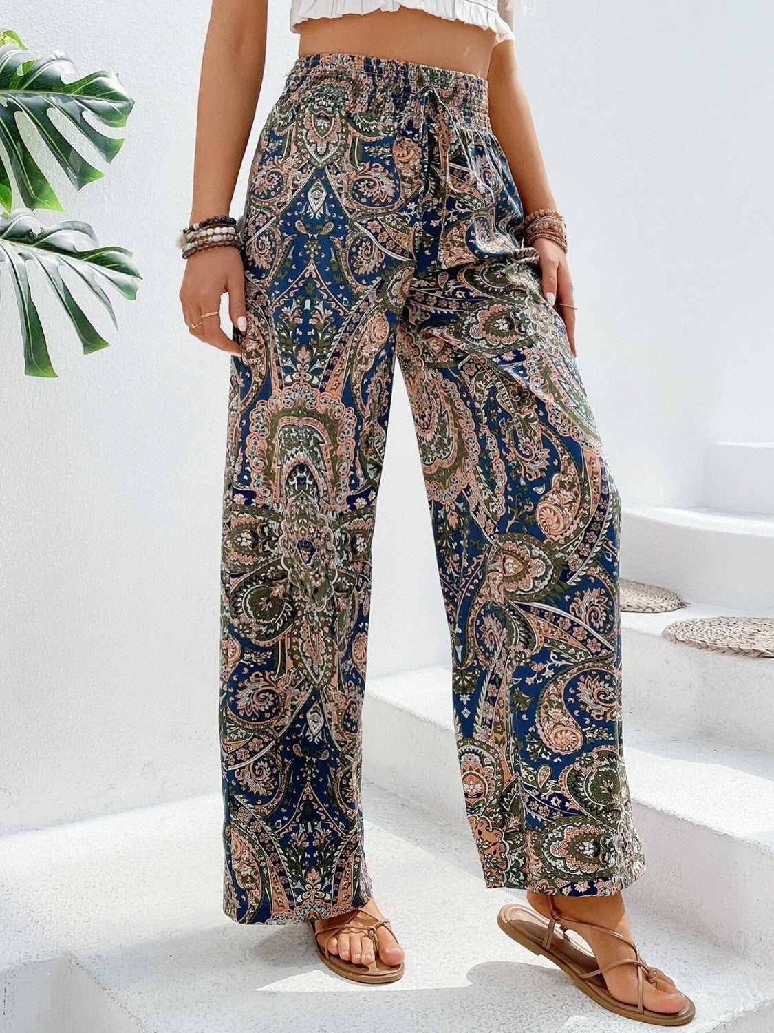 Honeybee Mumford's Printed Wide Leg Pants