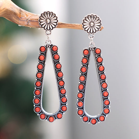 honeybee Mumford's Alloy Beaded Teardrop Earrings