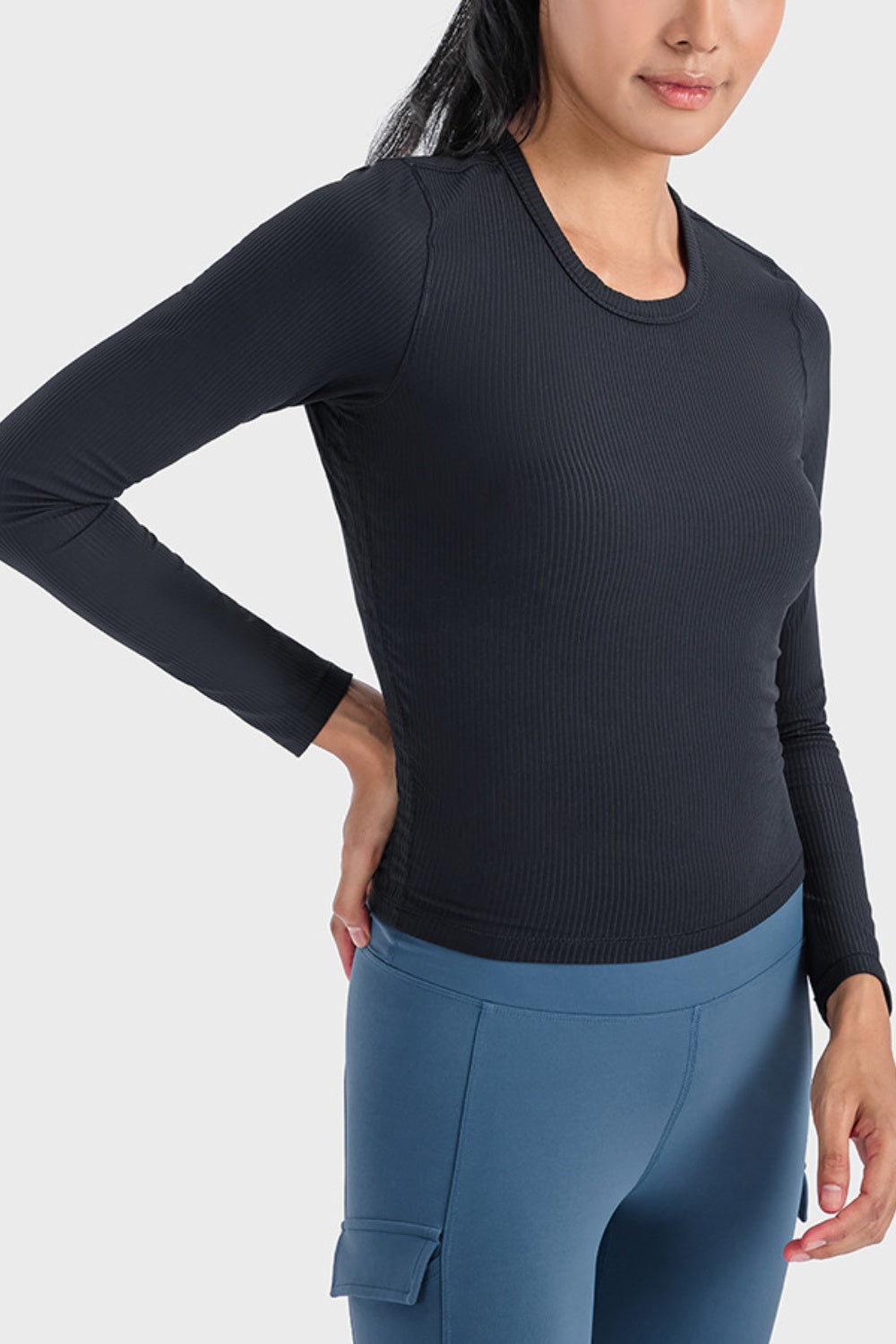 Honeybee Mumford's Round Neck Long Sleeve Sports Top