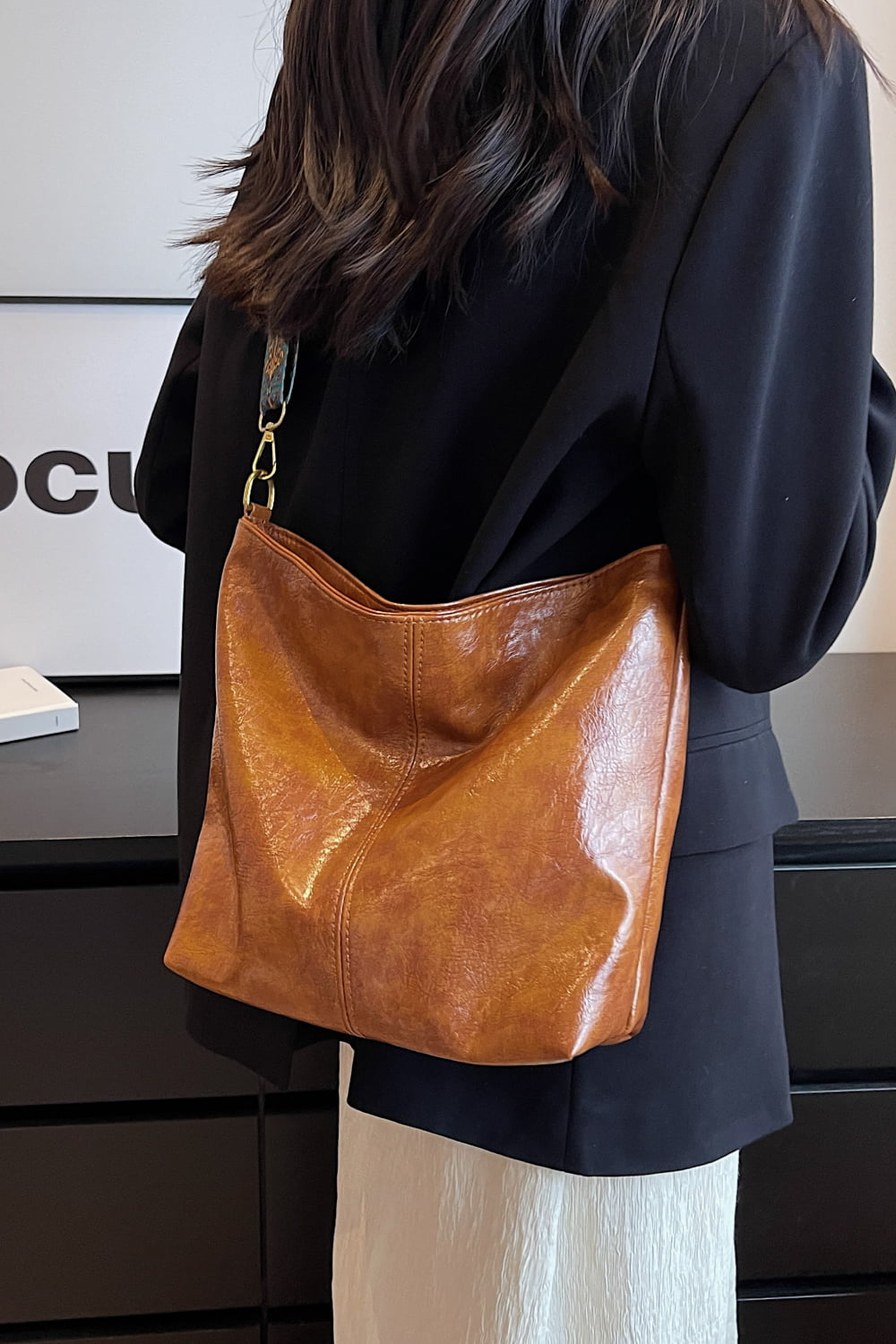 Honeybee Mumford's Leather Shoulder Bag