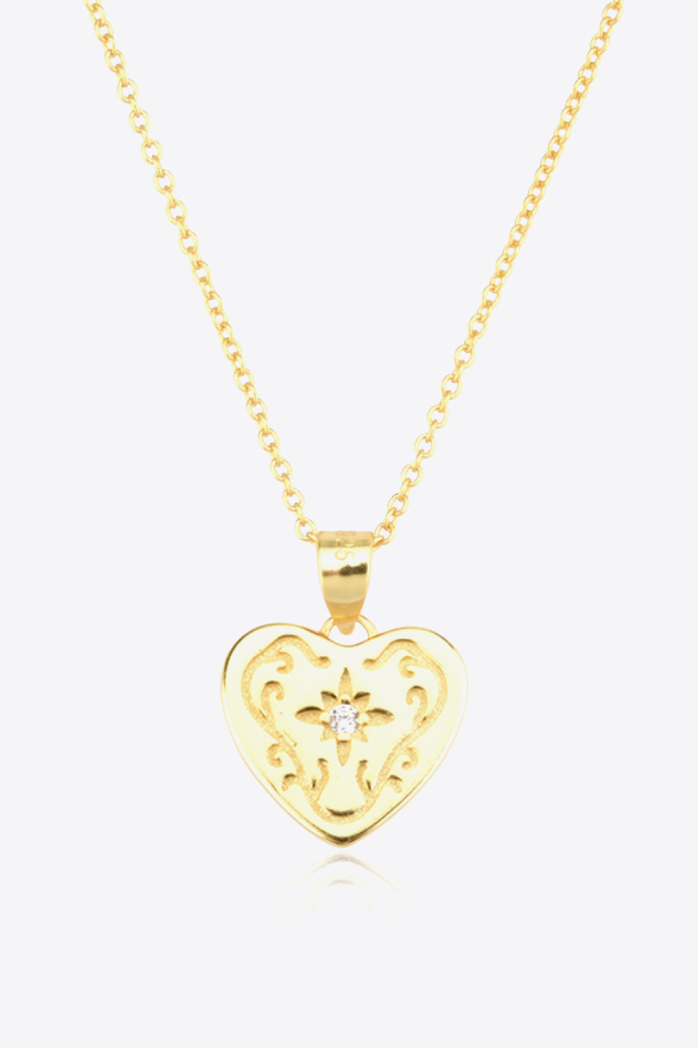 Honeybee Mumford's Heart Pendant Sterling Silver Necklace