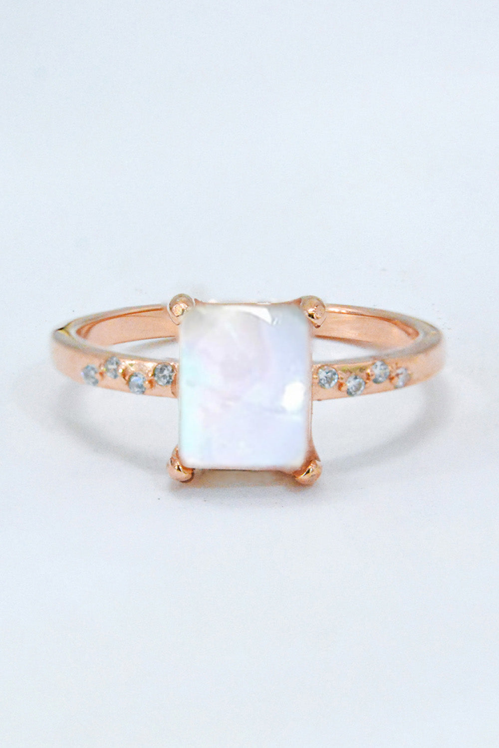 Honeybee Mumford's Square Moonstone Ring