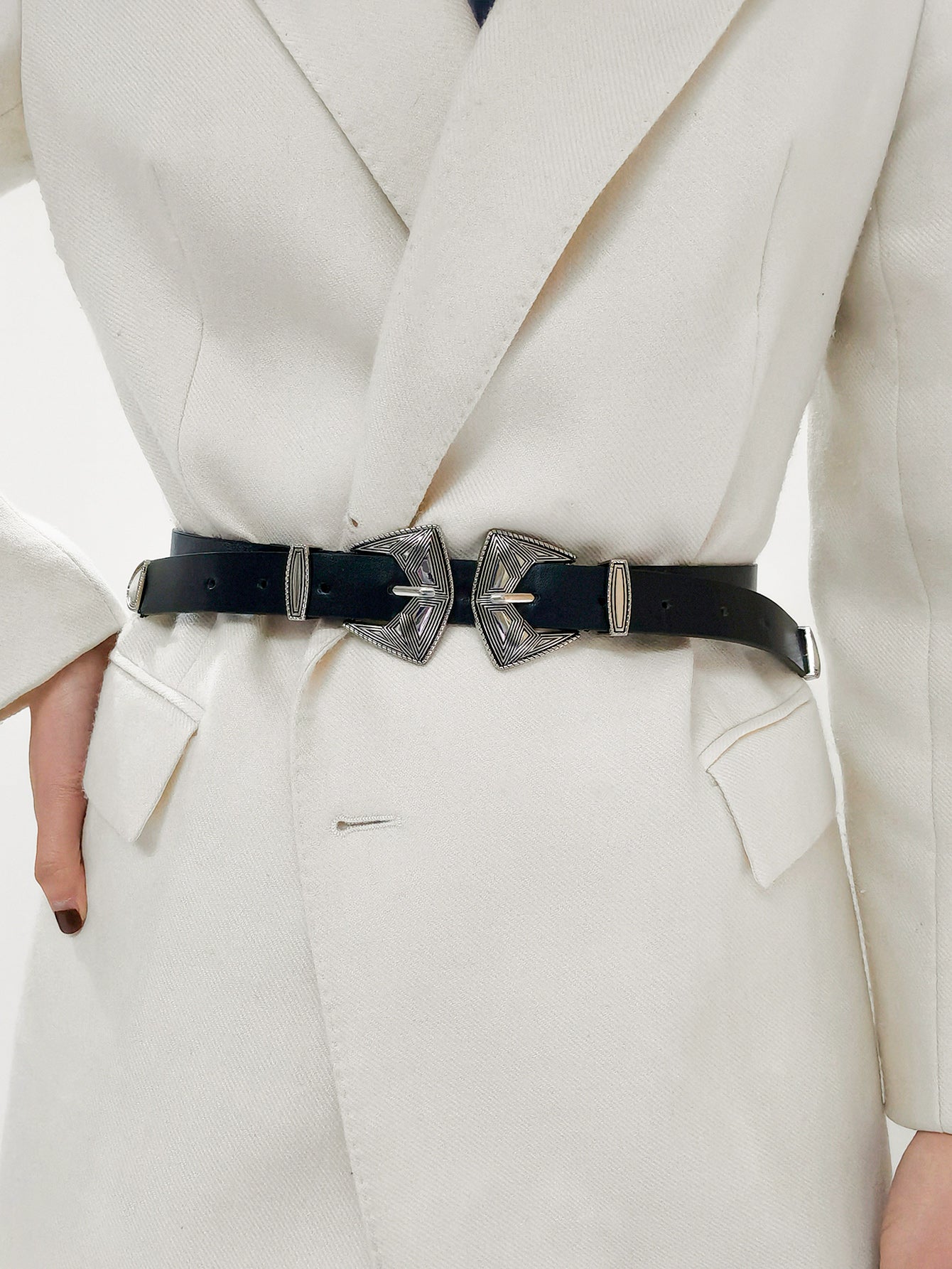 Honeybee Mumford's Double Buckle Leather Belt