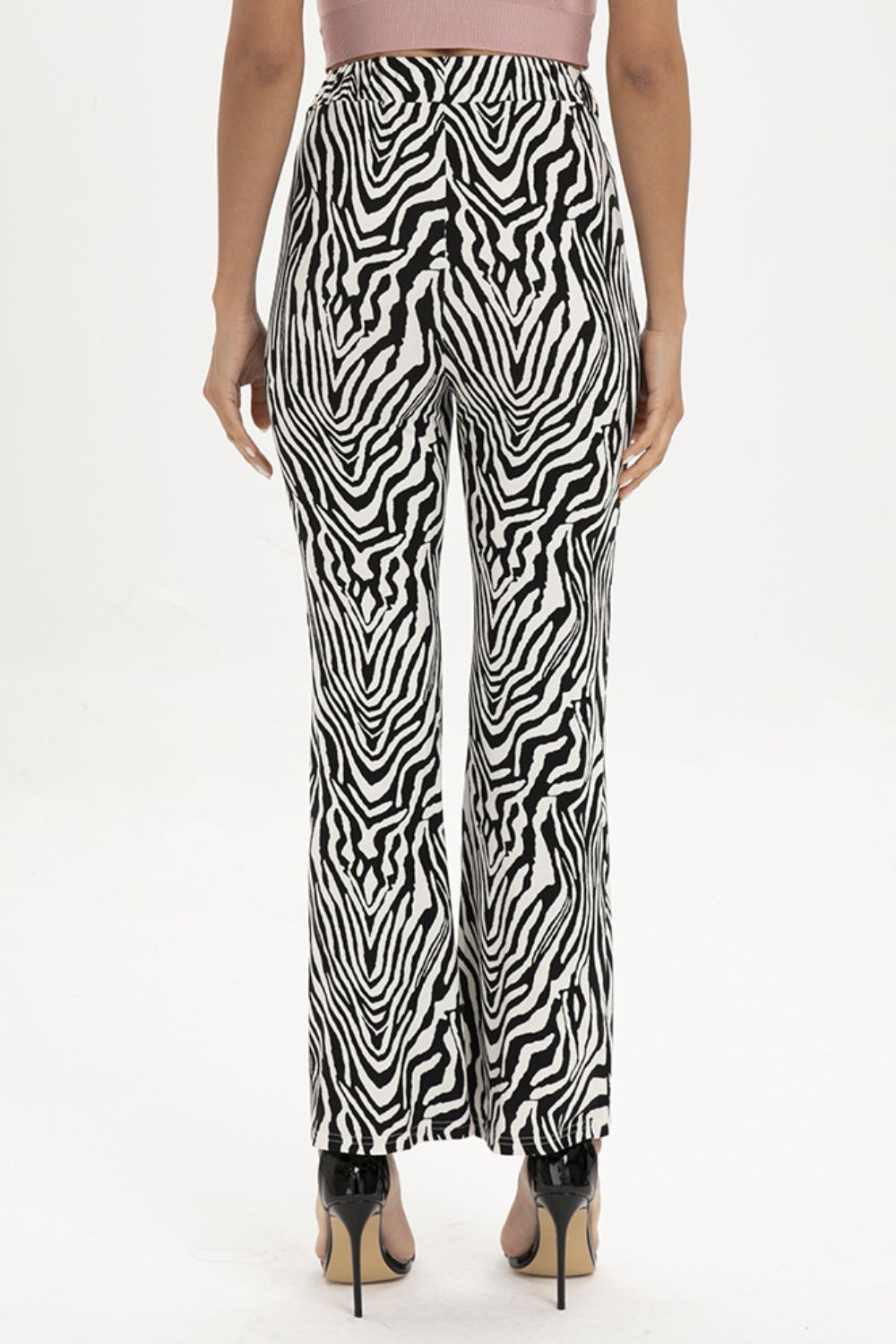 Honeybee Mumford's Zebra Print Straight Leg Pants