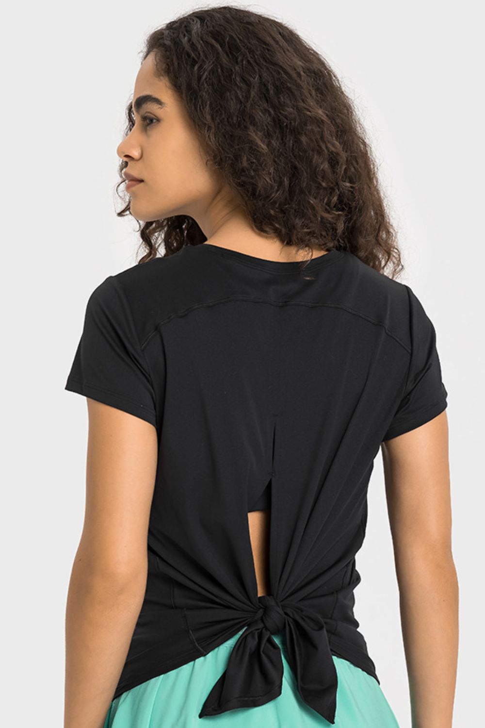 Honeybee Mumford's Tie Back Short Sleeve Sports Tee