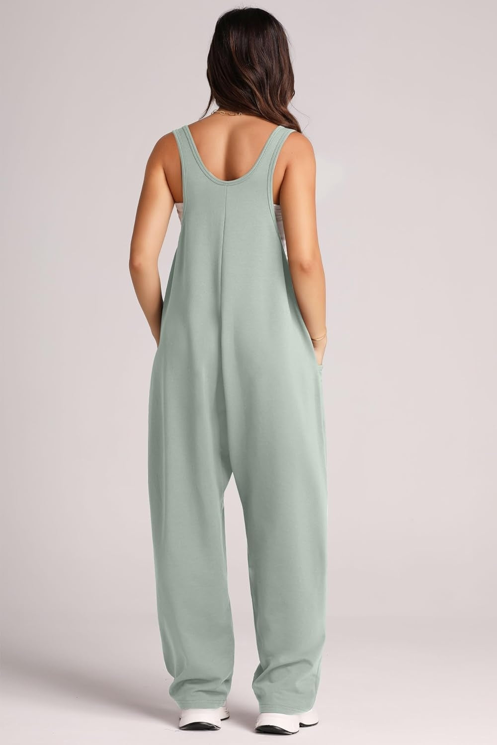 Honeybee Mumford's Wide Strap Jumpsuit with Pockets