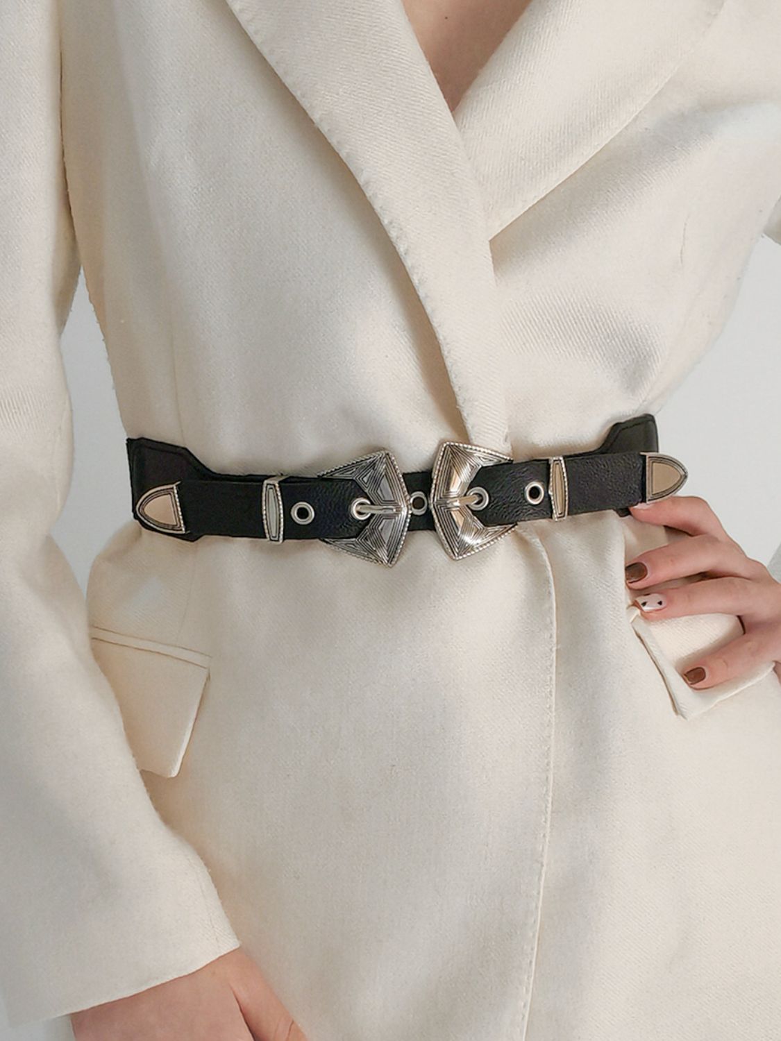 Honeybee Mumford's Double Buckle Leather Belt