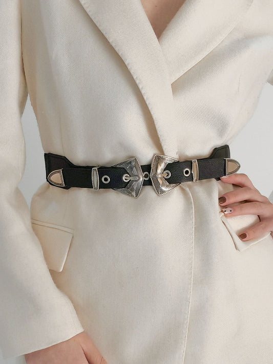 Honeybee Mumford's Double Buckle Leather Belt