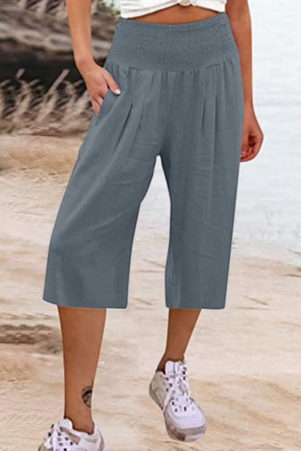 Honeybee Mumford's Pocketed High Waist Pants