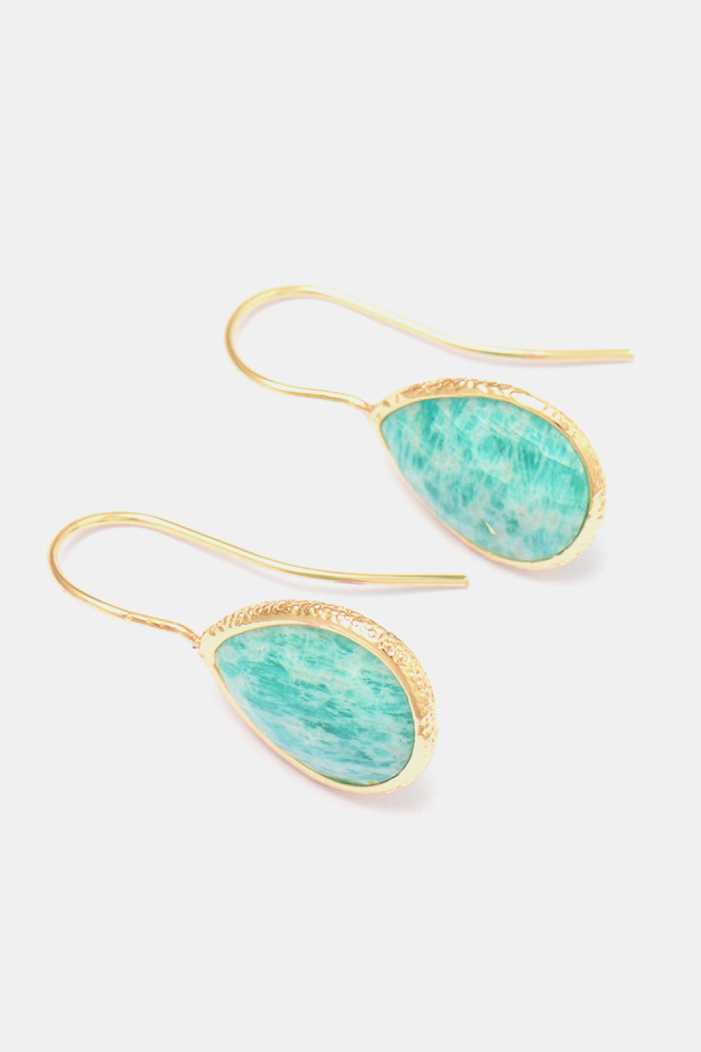 honeybee Mumford's Handmade Natural Stone Teardrop Earrings