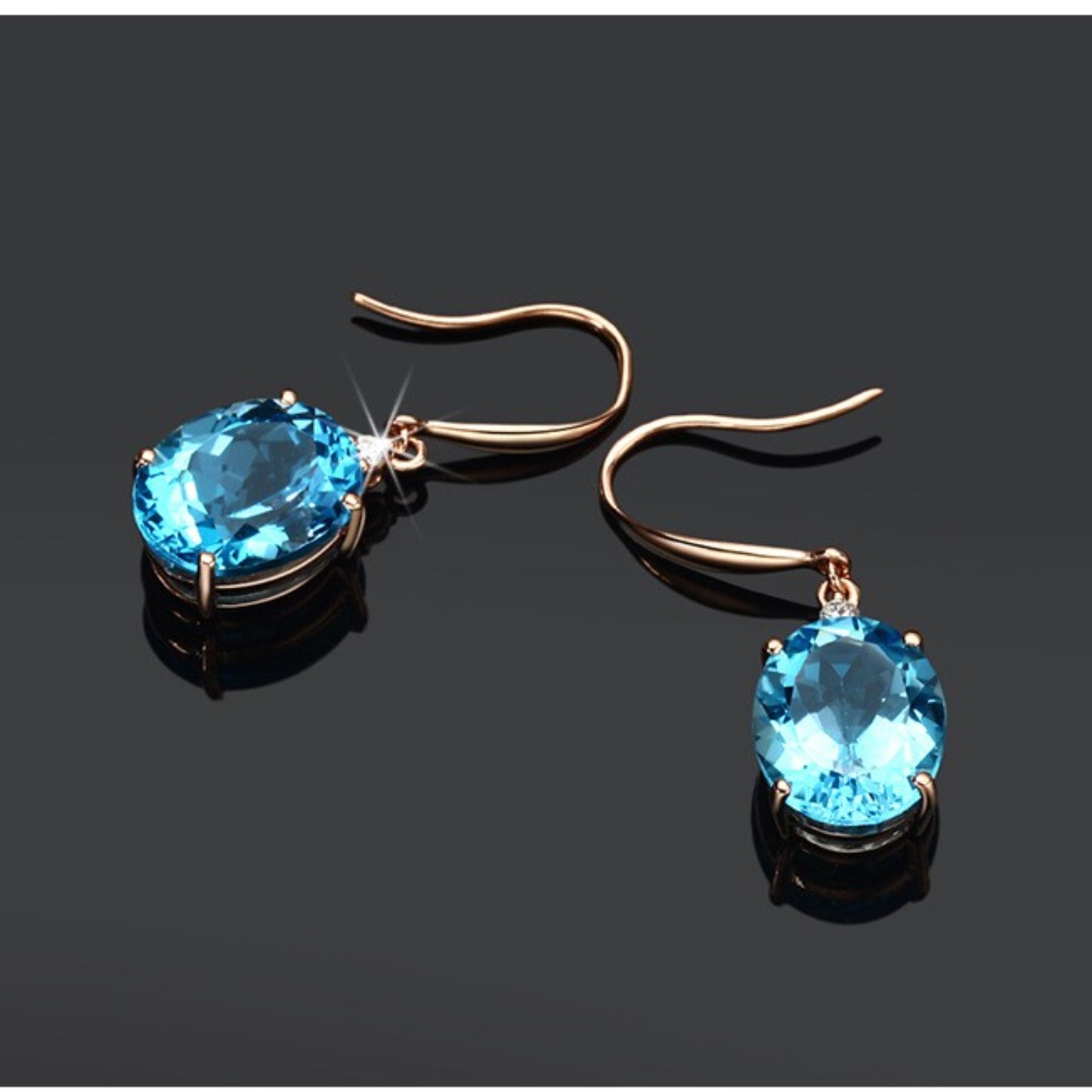 honeybee Mumford's Rose Gold-Plated Gemstone Earrings