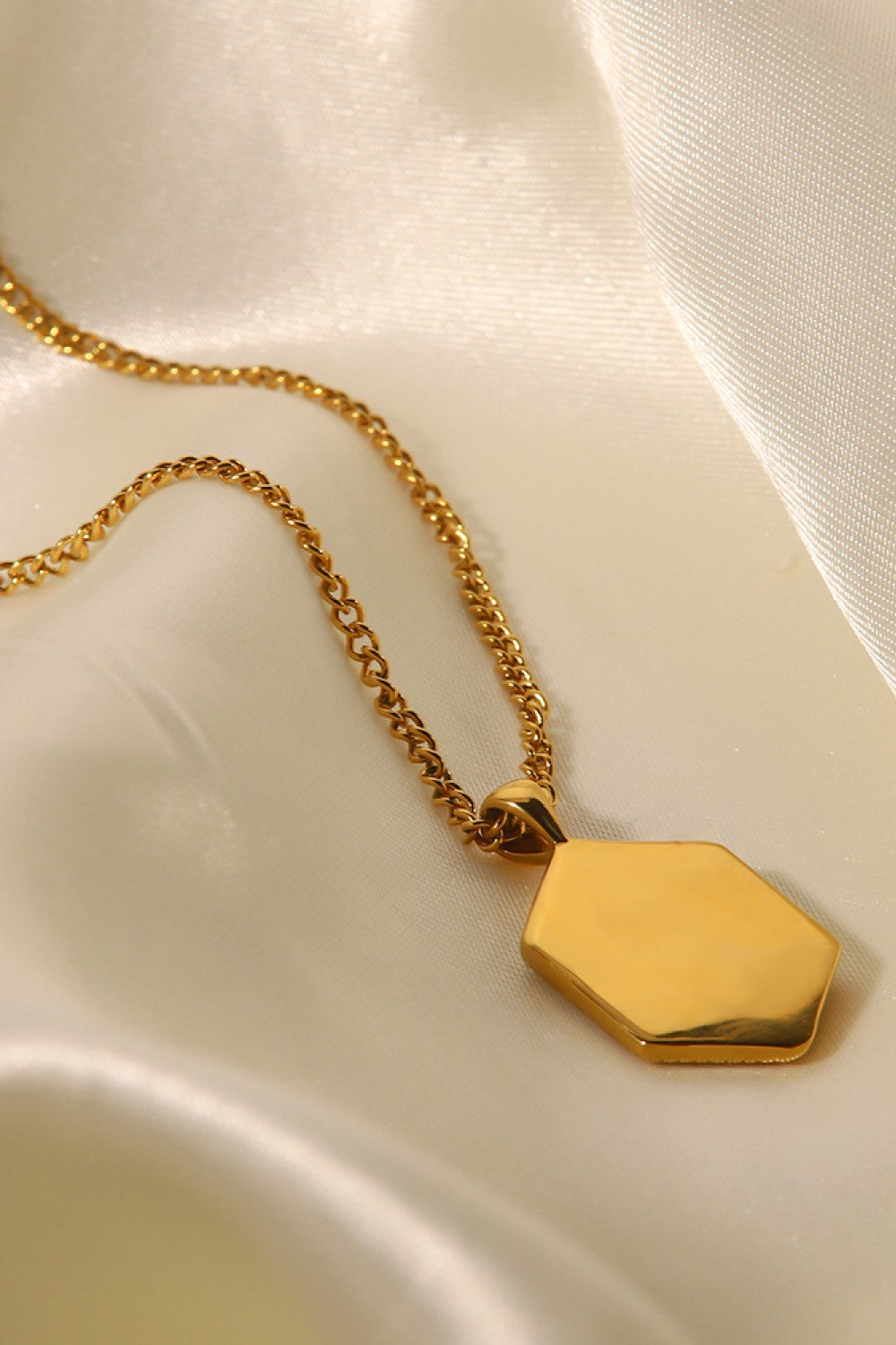 Honeybee Mumford's 18K Gold Plated Snake Geometric Pendant Necklace