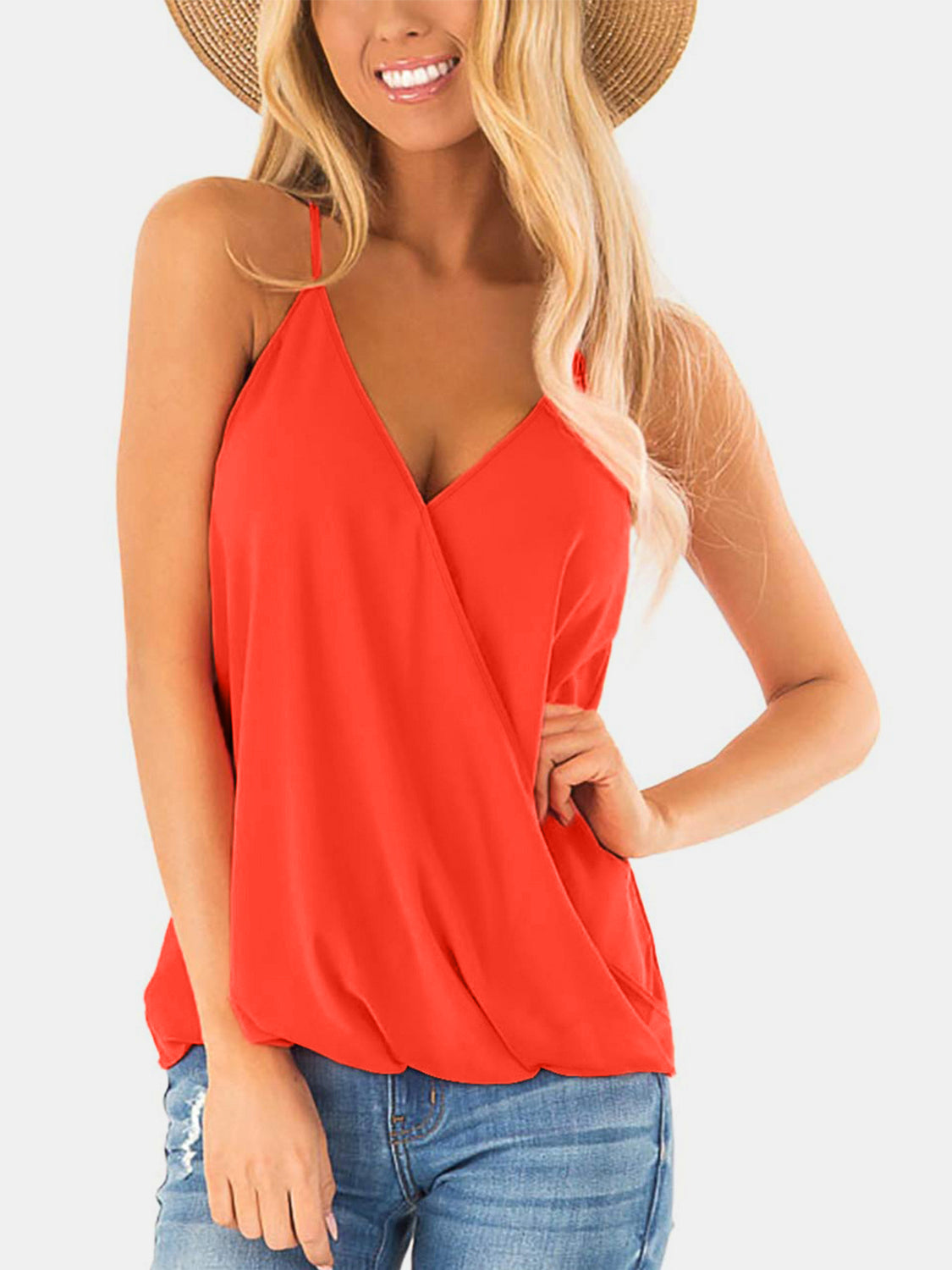 Honeybee Mumford's Full Size Surplice Spaghetti Strap Top