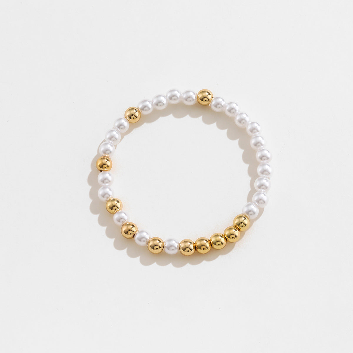 honeybee Mumford's Gold-Plated Pearl Copper Bracelet