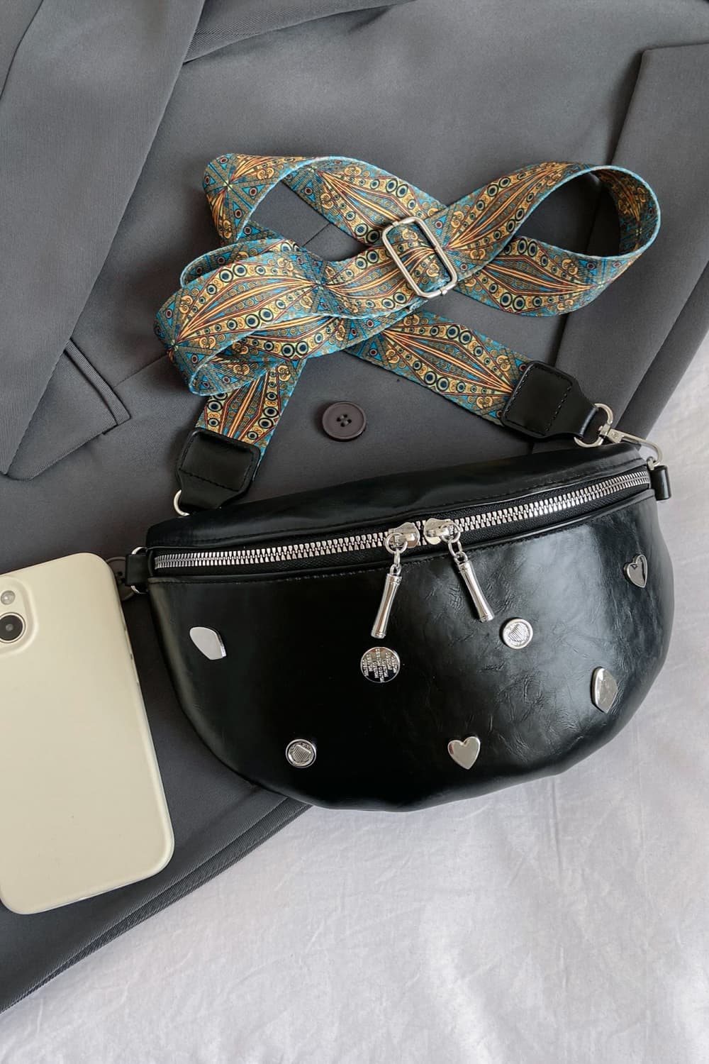 honeybee Mumford's Leather Sling Bag