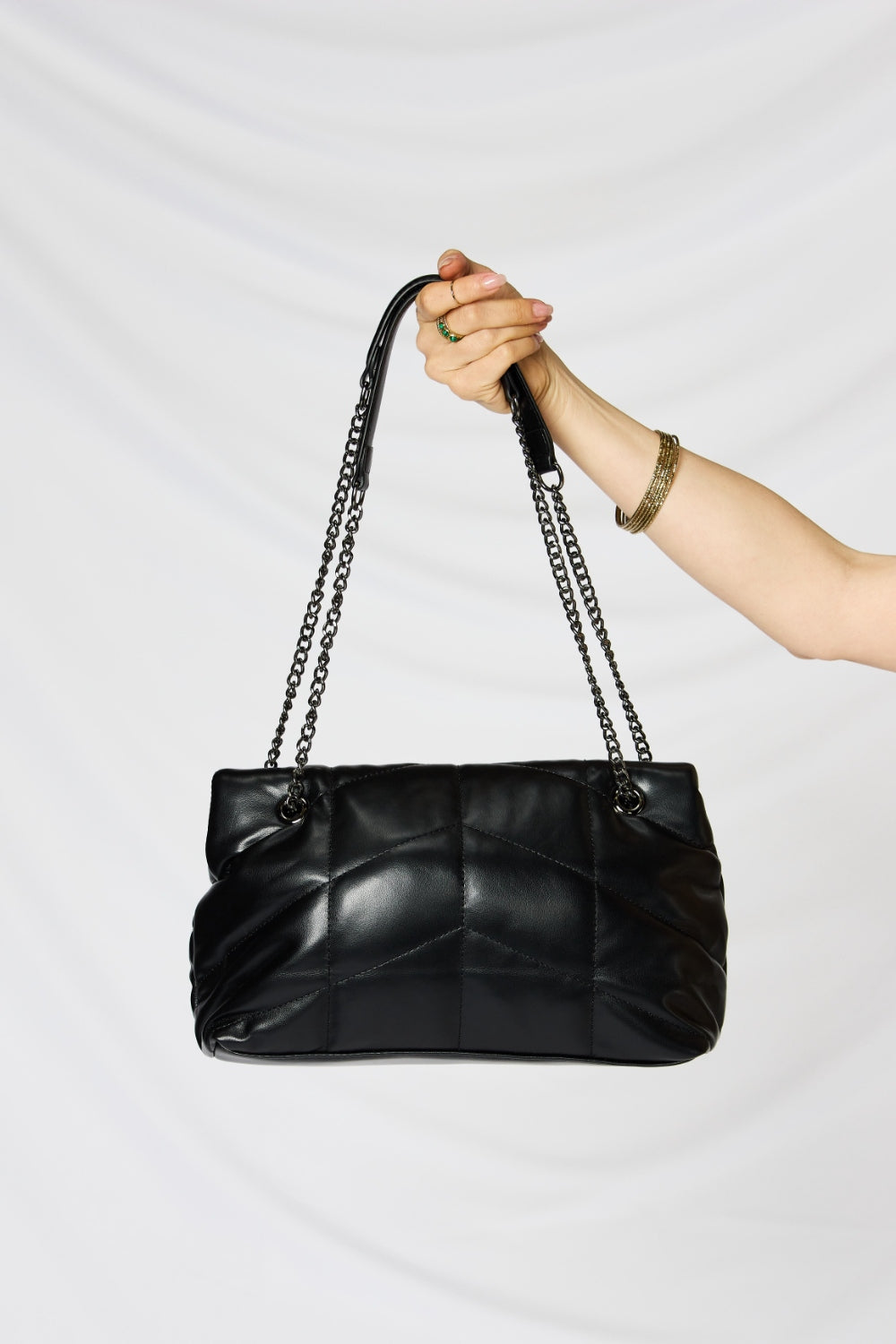 Honeybee Mumford's Leather Chain Handbag