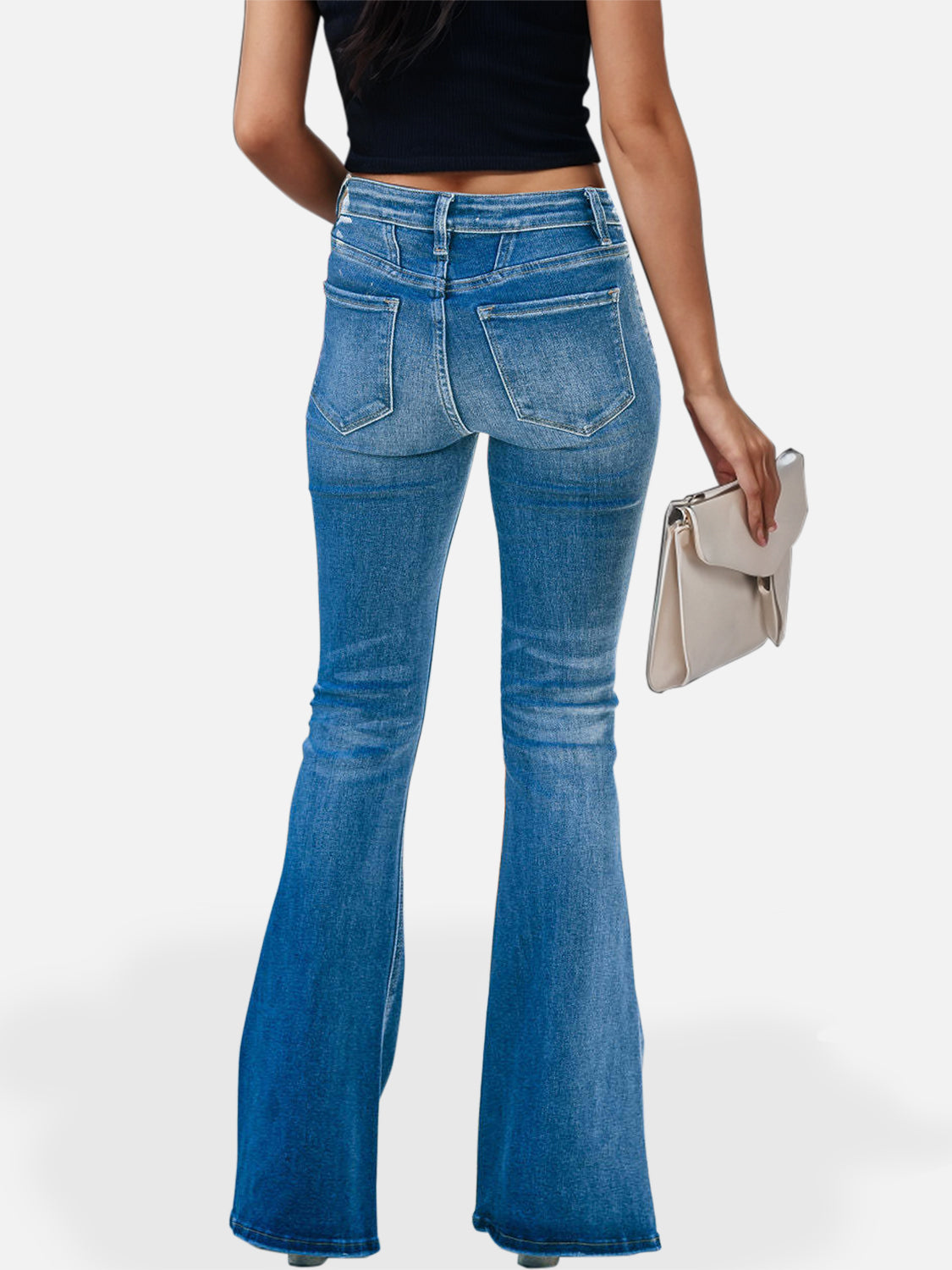 Honeybee Mumford's Button Fly Bootcut Jeans with Pockets