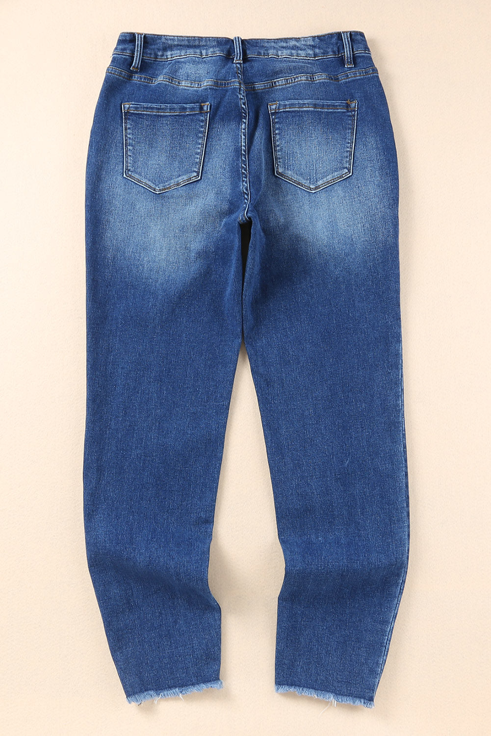 Honeybee Mumford's Blue Raw Hem Ankle-length Skinny Jeans