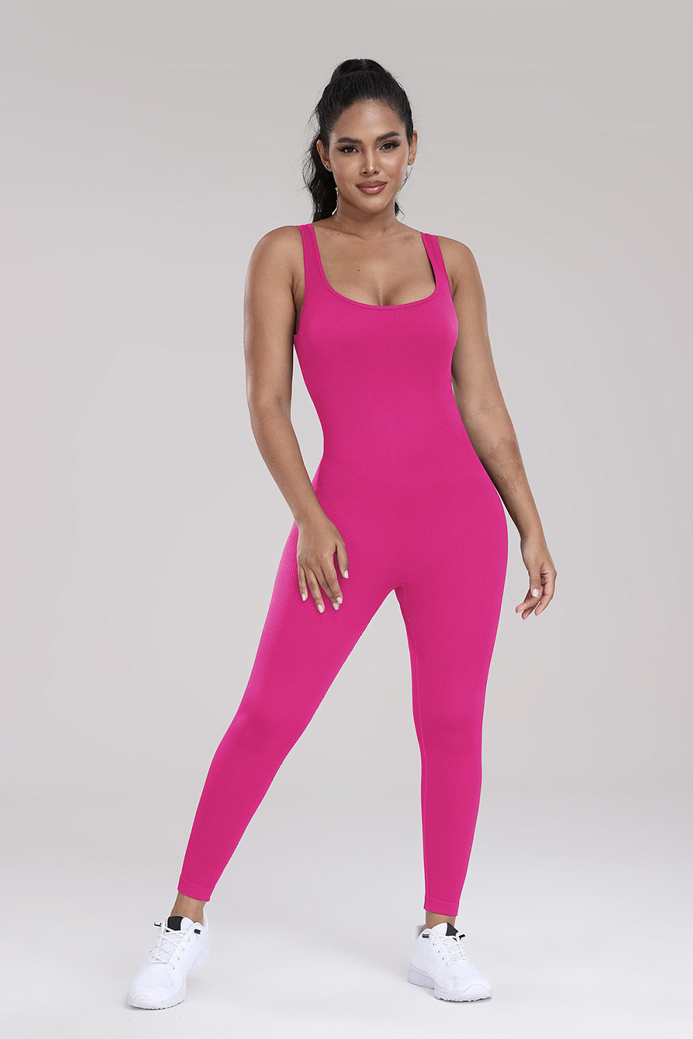 Honeybee Mumford's Wide Strap Sleeveless Active Jumpsuit