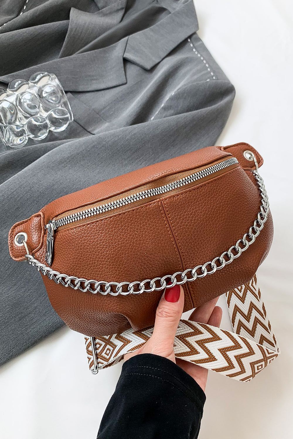 honeybee Mumford's Leather Sling Bag