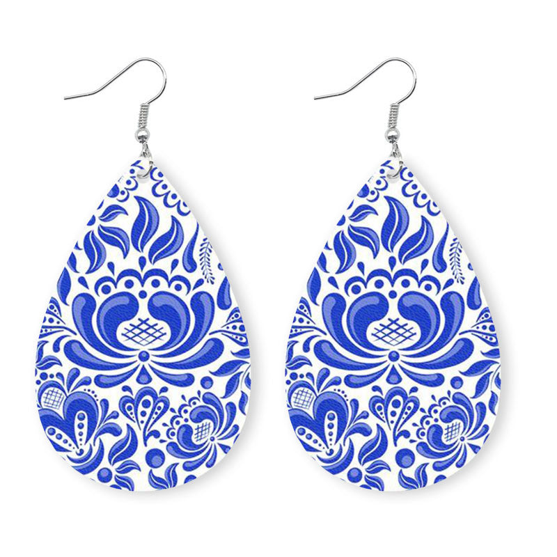 honeybee Mumford's Printed Teardrop Earrings