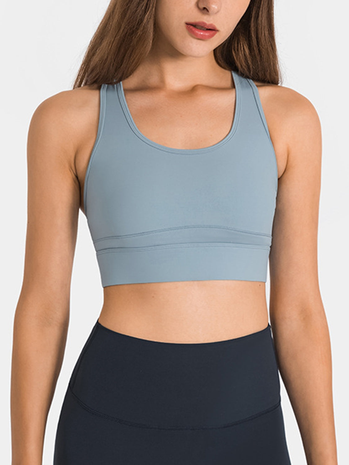 Honeybee Mumford's Double Take Round Neck Racerback Cropped Tank