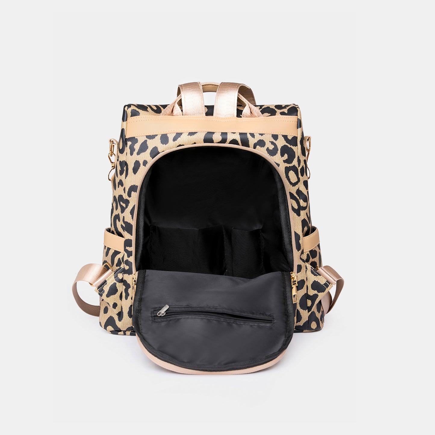 honeybee Mumford's Leopard Leather Backpack Bag