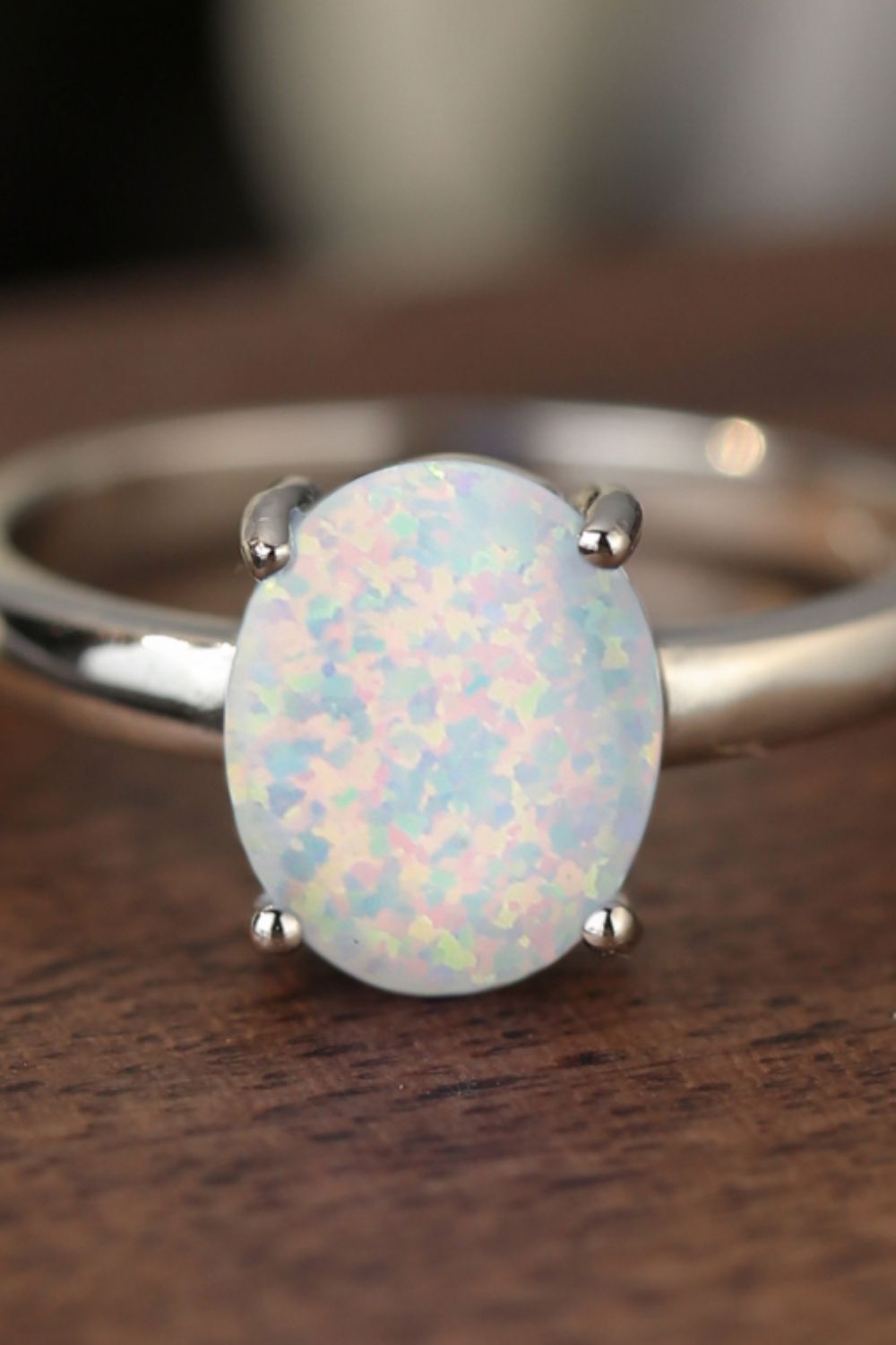 Honeybee Mumford's Sterling Silver Opal Solitaire Ring