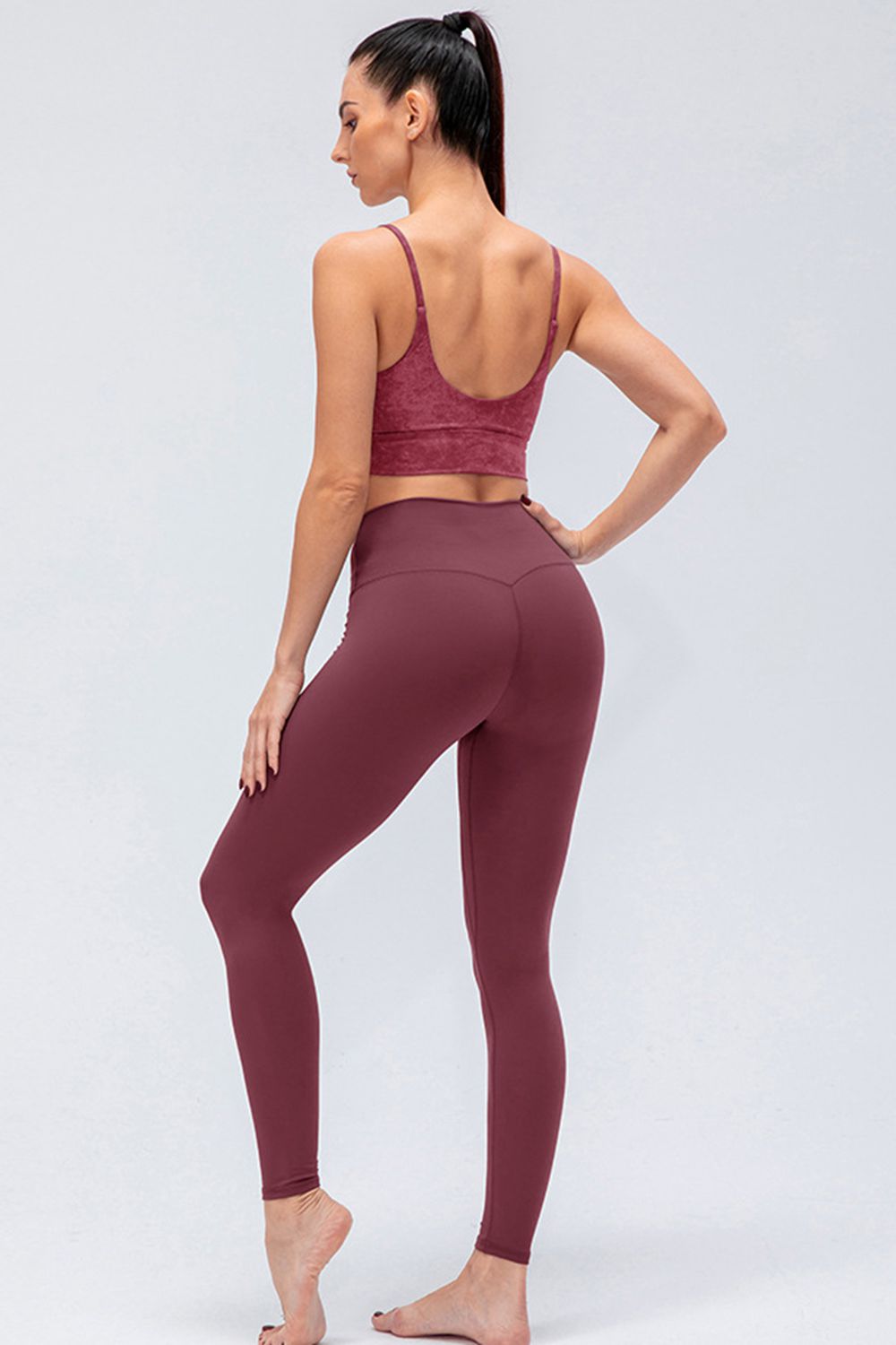 Honeybee Mumford's Wide Waistband Slim Fit Active Leggings