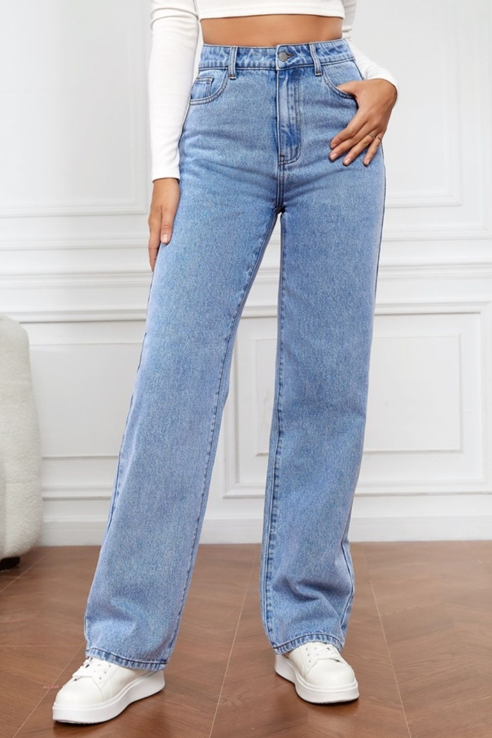 Honeybee Mumford's High Waist Straight Jeans