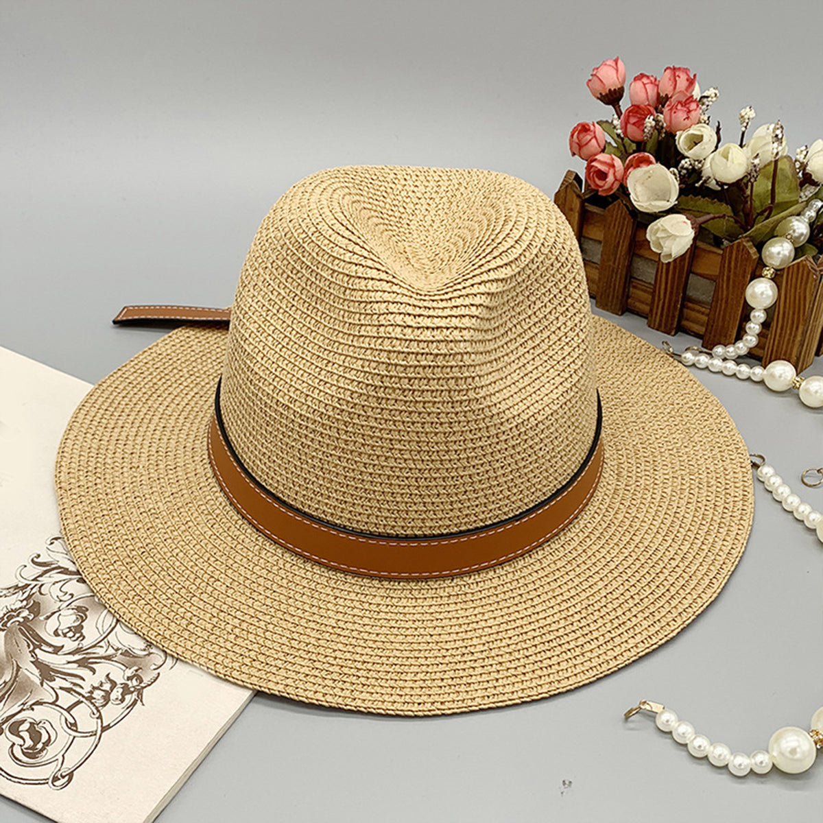 Honeybee Mumford's Wide Brim Paper Braided Hat