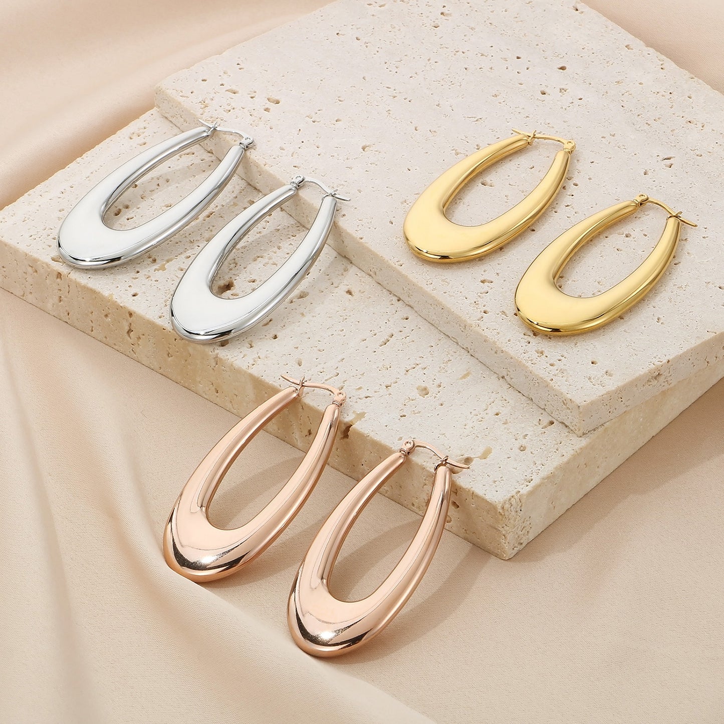 honeybee Mumford's Hinged Hoop Earrings