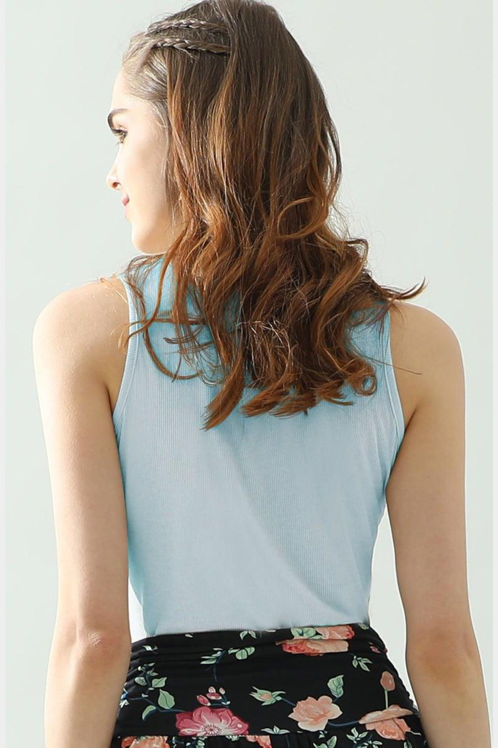 Honeybee Mumford's Notched Rib Knit Tank