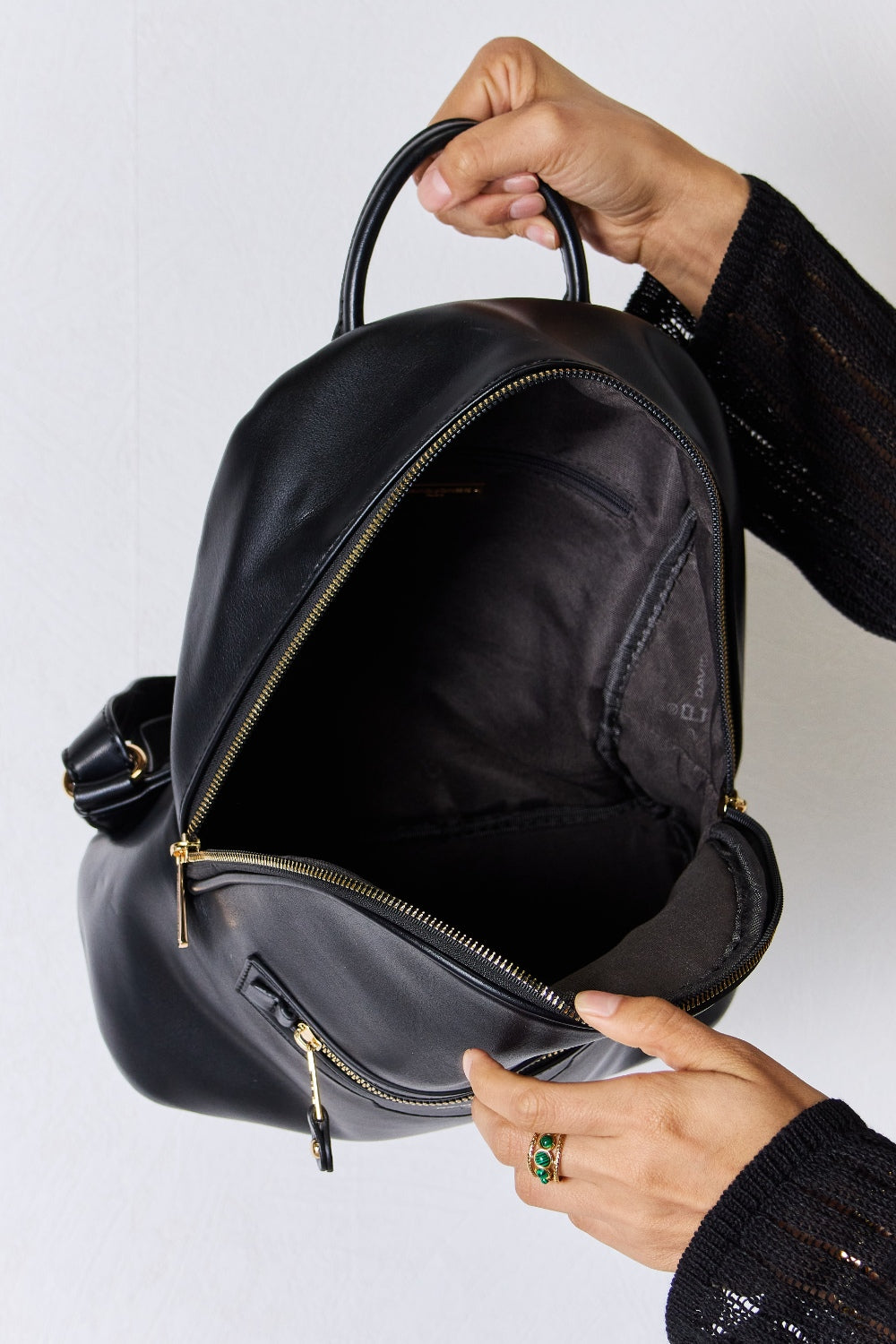 honeybee Mumford's David Jones Leather Backpack