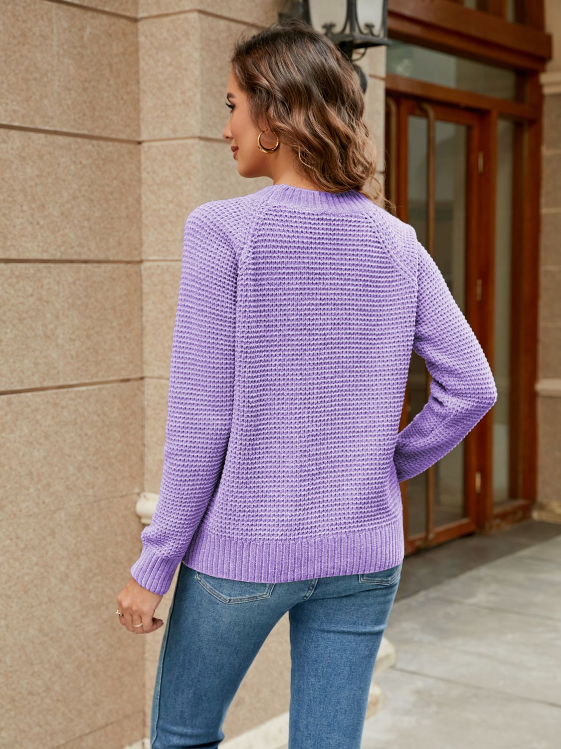 Honeybee Mumford's Round Neck Sleeve Sweater