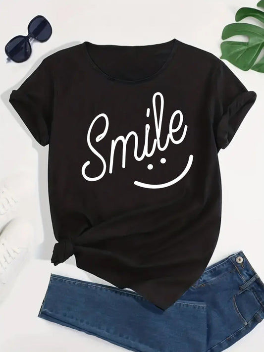 Honeybee Mumford's SMILE Round Neck Short Sleeve T-Shirt