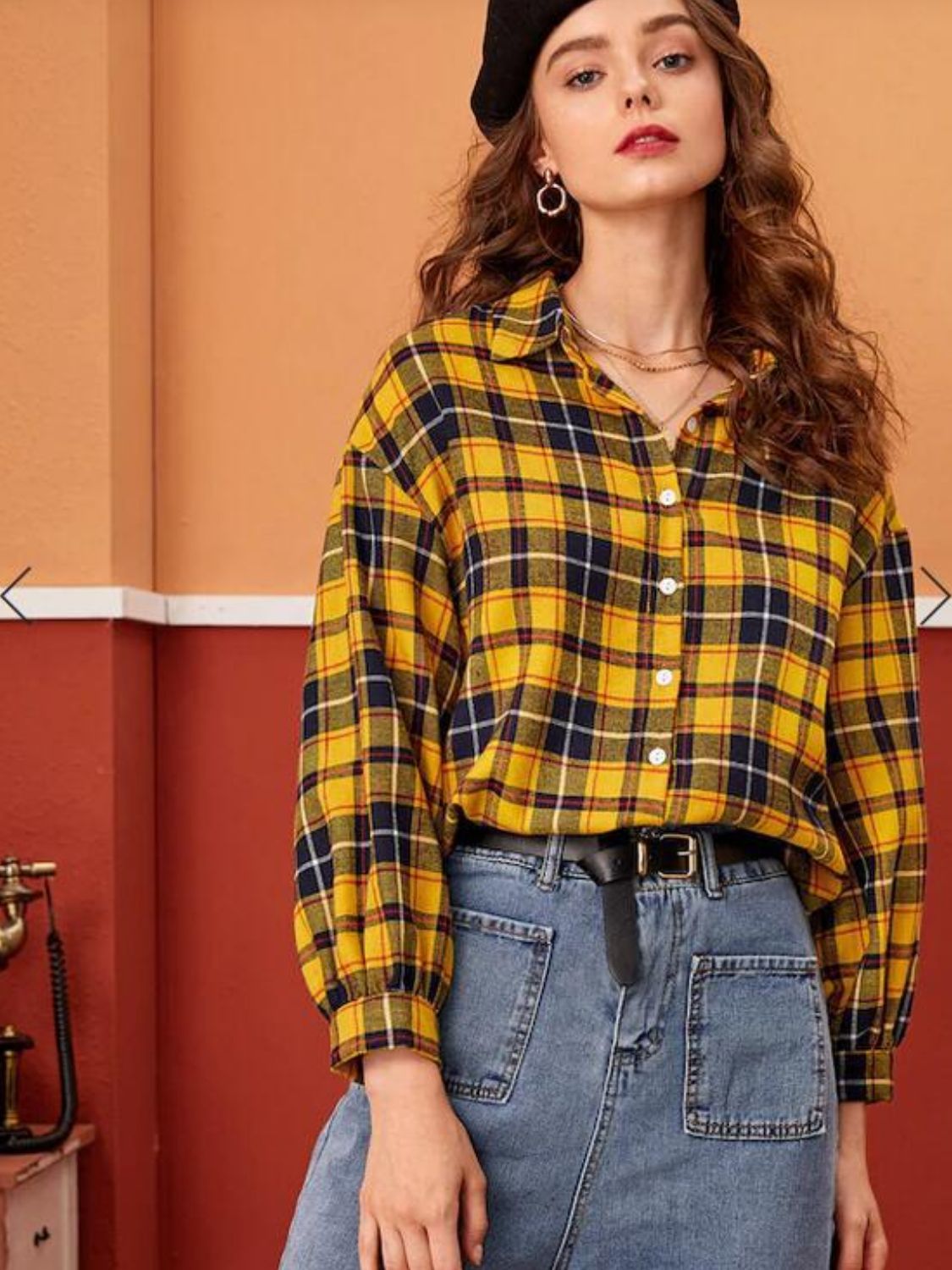 Honeybee Mumford's Plaid Button Down Shirt