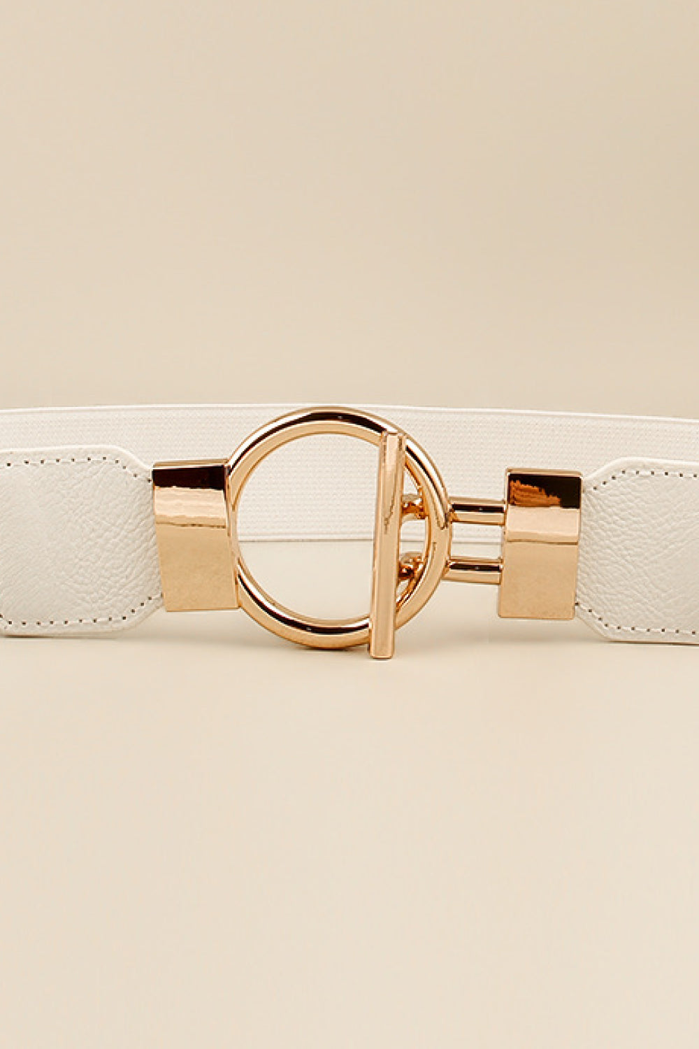 Honeybee Mumford's Circle Shape Buckle Buckle Leather Belt