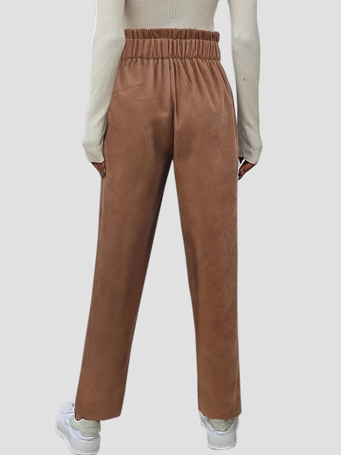 Honeybee Mumford's Decorative Button High Waist Pants