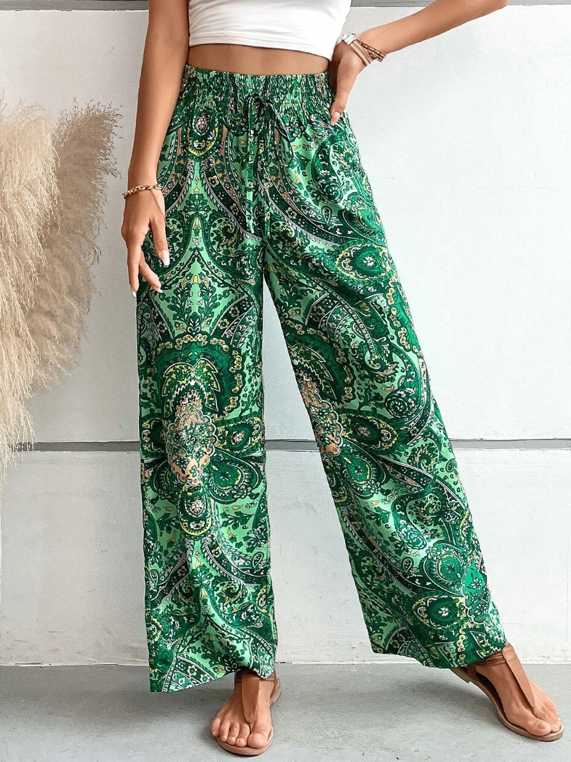 Honeybee Mumford's Printed Wide Leg Pants