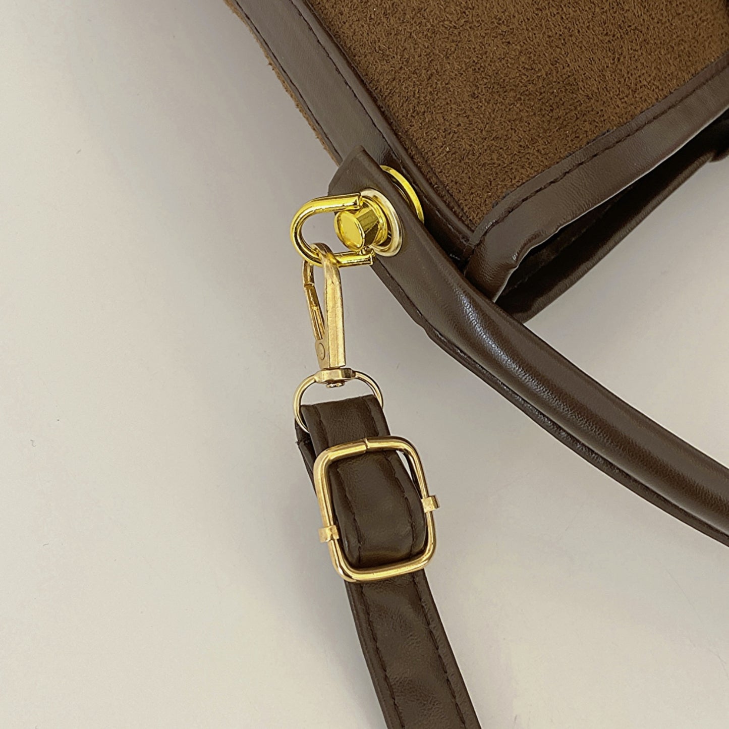 Honeybee Mumford's Leather Bucket Crossbody Bag