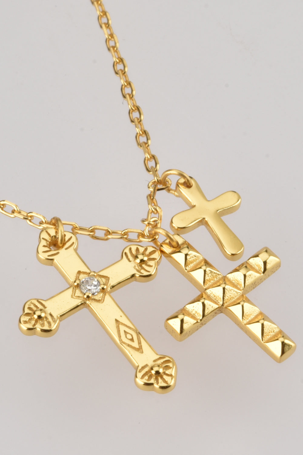 Honeybee Mumford's Cross Pendant Necklace