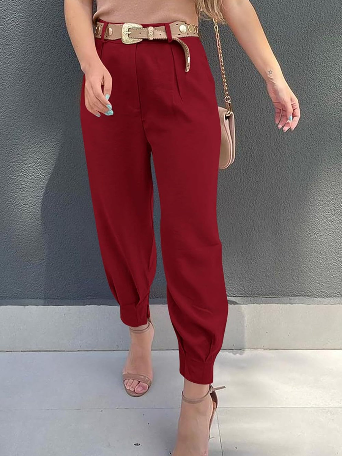 Honeybee Mumford's High Waist Cropped Pants